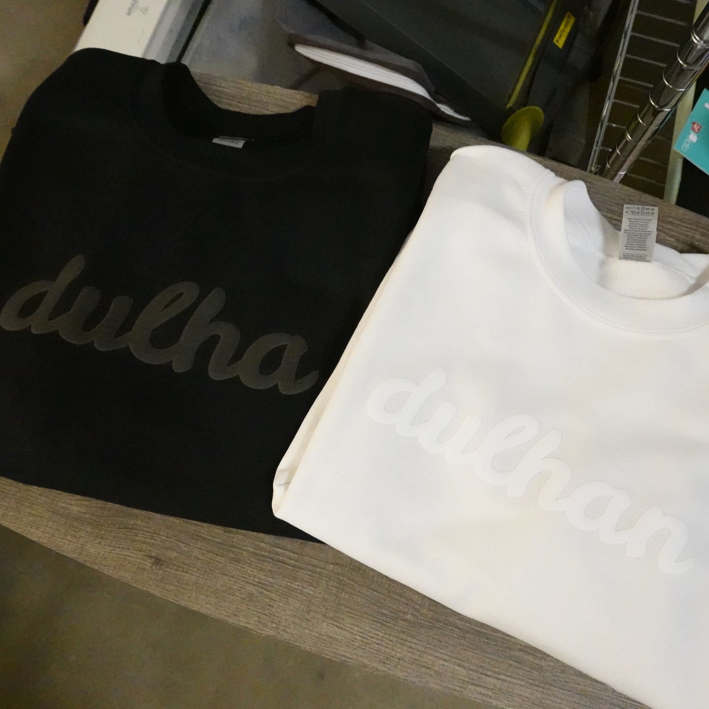 DULHAN Puff Print Crewneck