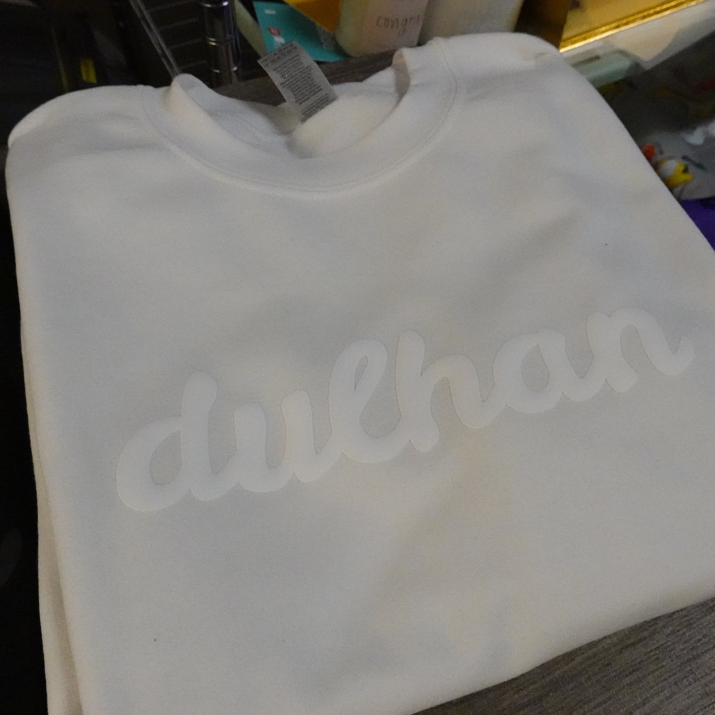 DULHAN Puff Print Crewneck