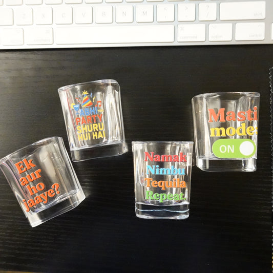 Desi Party Shot Glass Set (Set of 4)