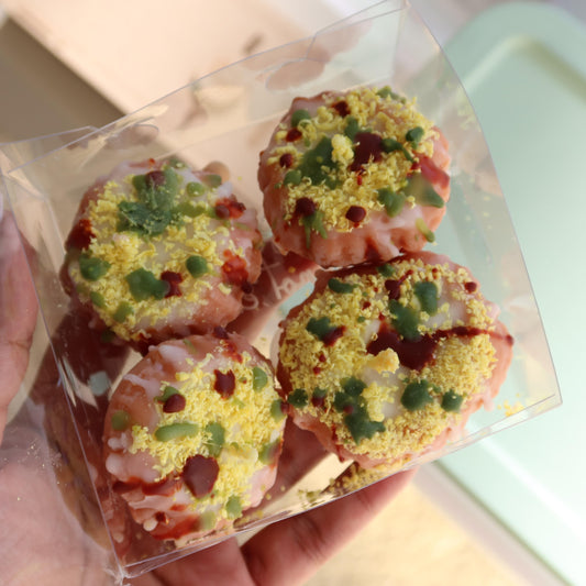 Dahi Puri Unscented Soy Wax Candles – Set of 4