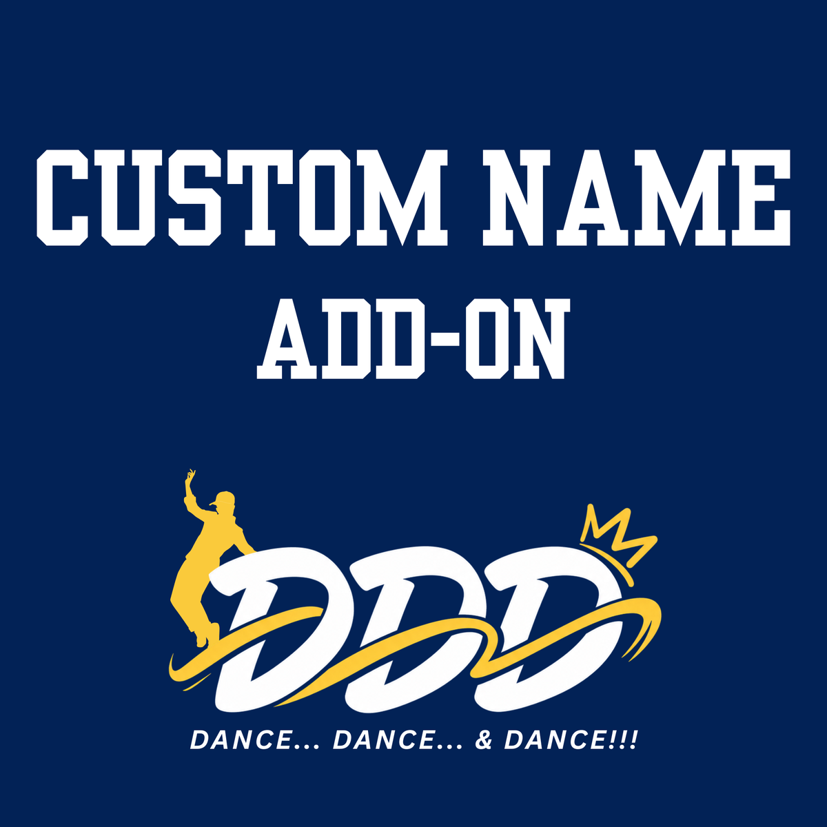 DDD Merch - Custom Name Add-On