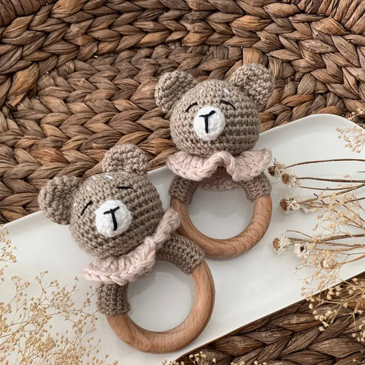 Deer Baby Rattles, Crochet Rattles, Baby Teether