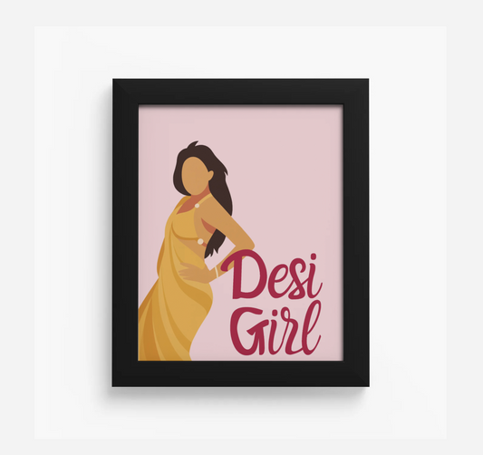 Desi Girl 8x10 Framed Print