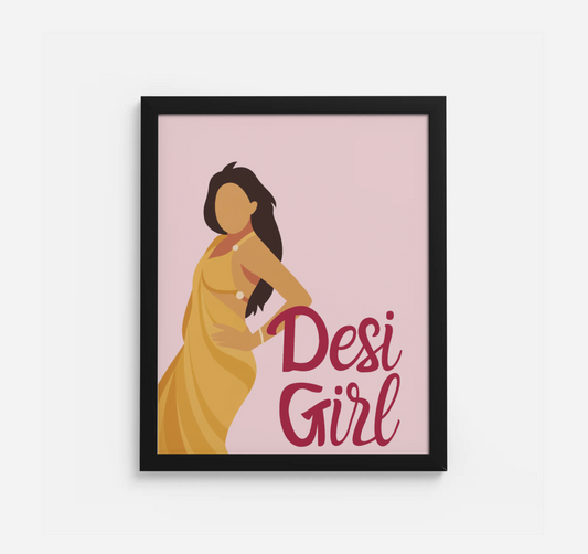 Desi Girl 16x20 Framed Print