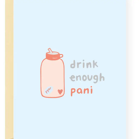 Drink Pani Greeting Card