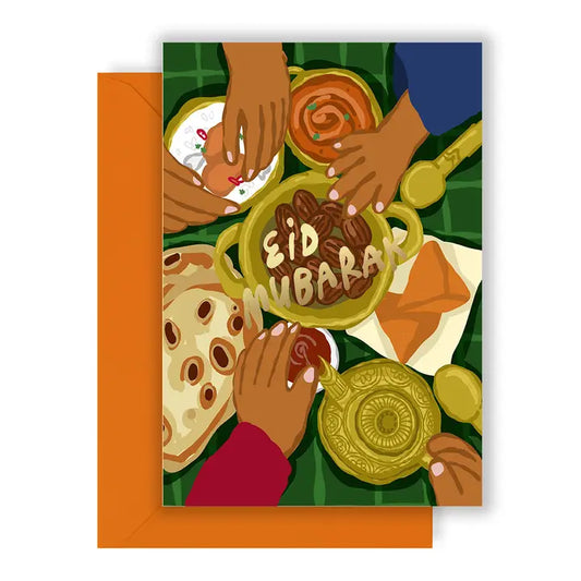 Eid Celebration Feast Greeting Card