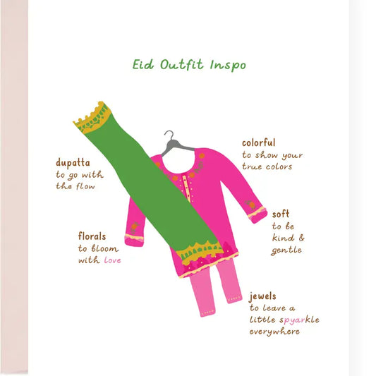 Eid Outfit Greeting Card