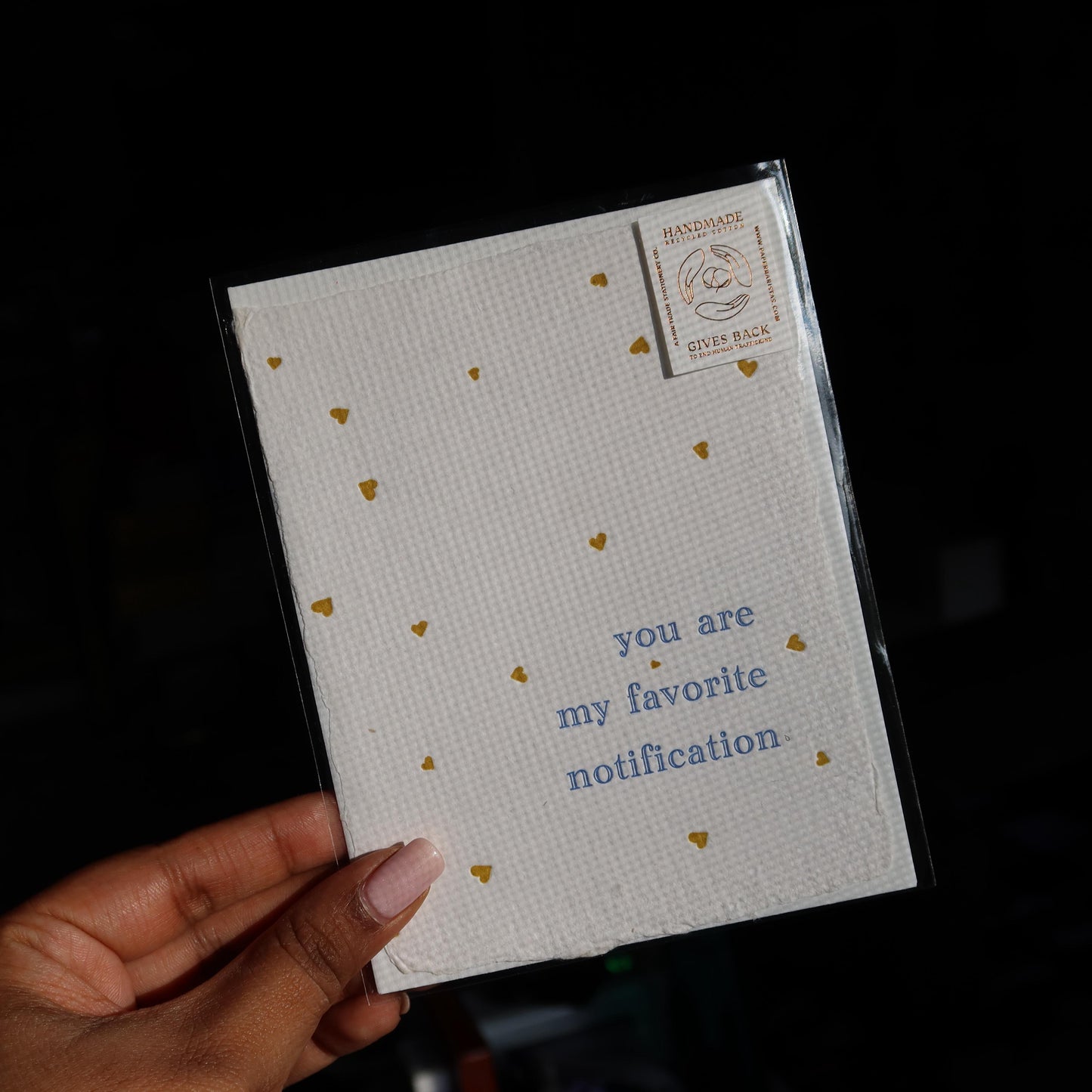 "You are my favorite notification" Valentine Greeting Card