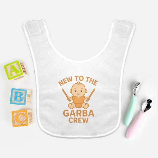 "New to the Garba Crew" Baby Bib