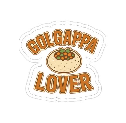 Golgappa Lover 2x2 Sticker