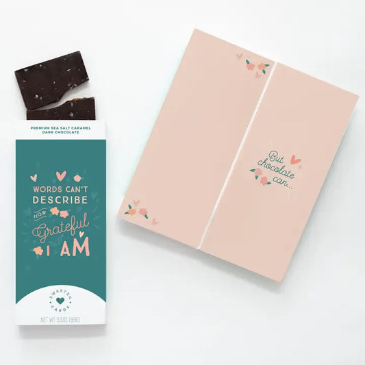 Grateful Card with Chocolate Bar Inside