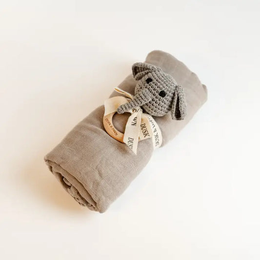 Gray Newborn Baby Bundle - 2 Piece Baby Shower Gift Set