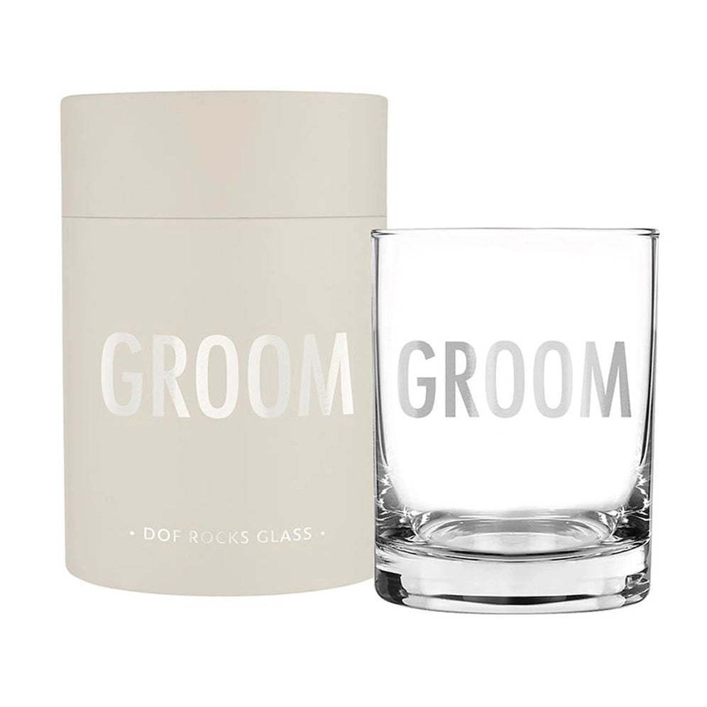 Dof Rocks Glass - Groom