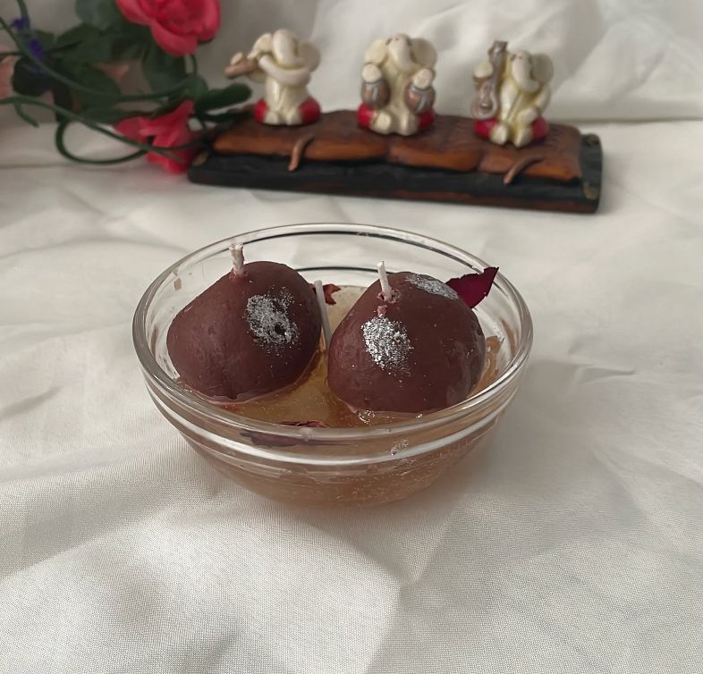 Gulab Jamun Candle