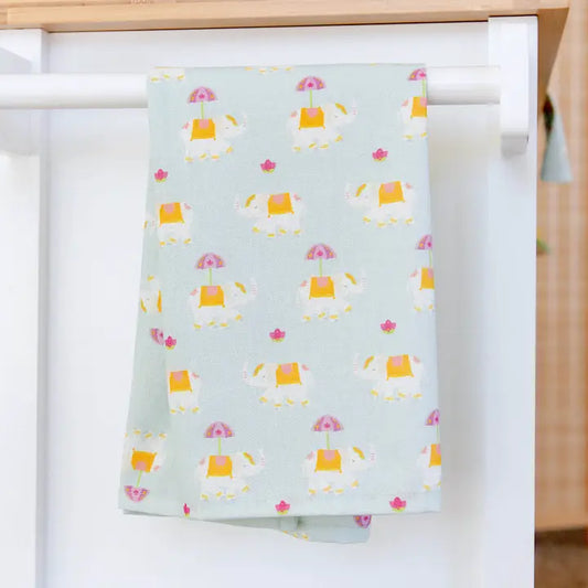Happy Haathis Festive Tea Towel