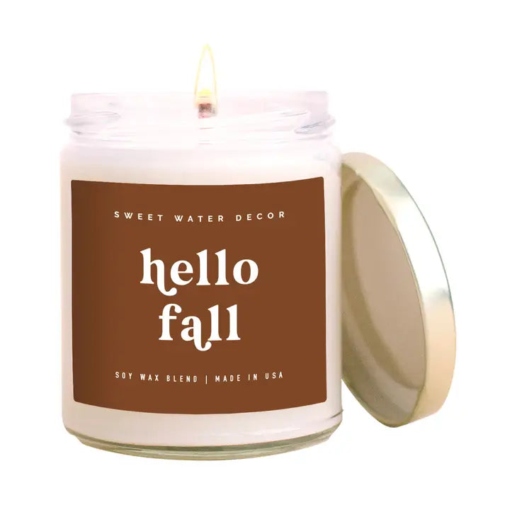 Hello Fall 9 oz Soy Candle