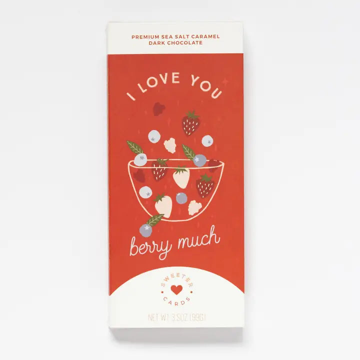 I Love You Card & Chocolate Bar in One – Berry Much