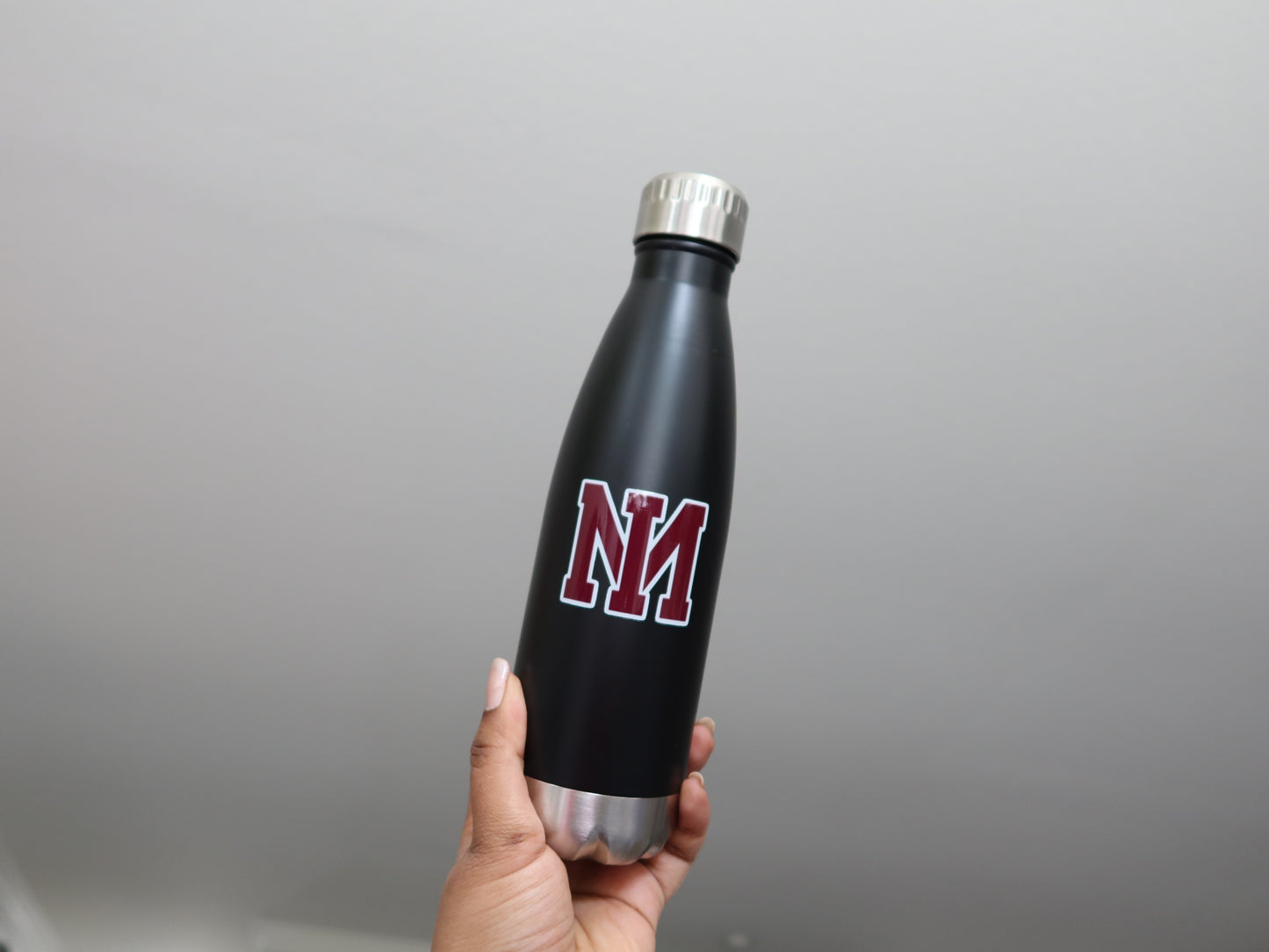 MI Black Steel Water Bottle