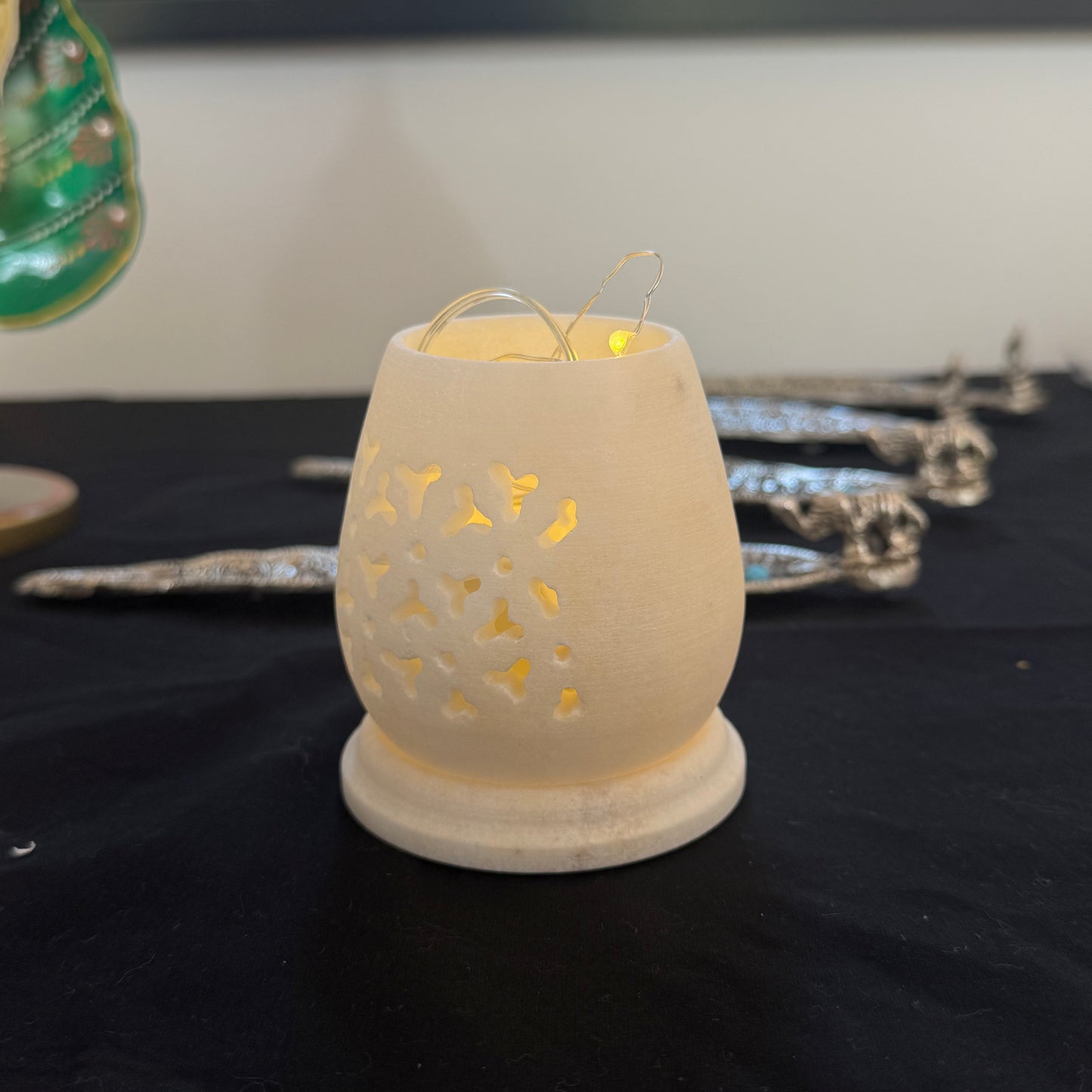 Varandah Tea Light Holder - Marble