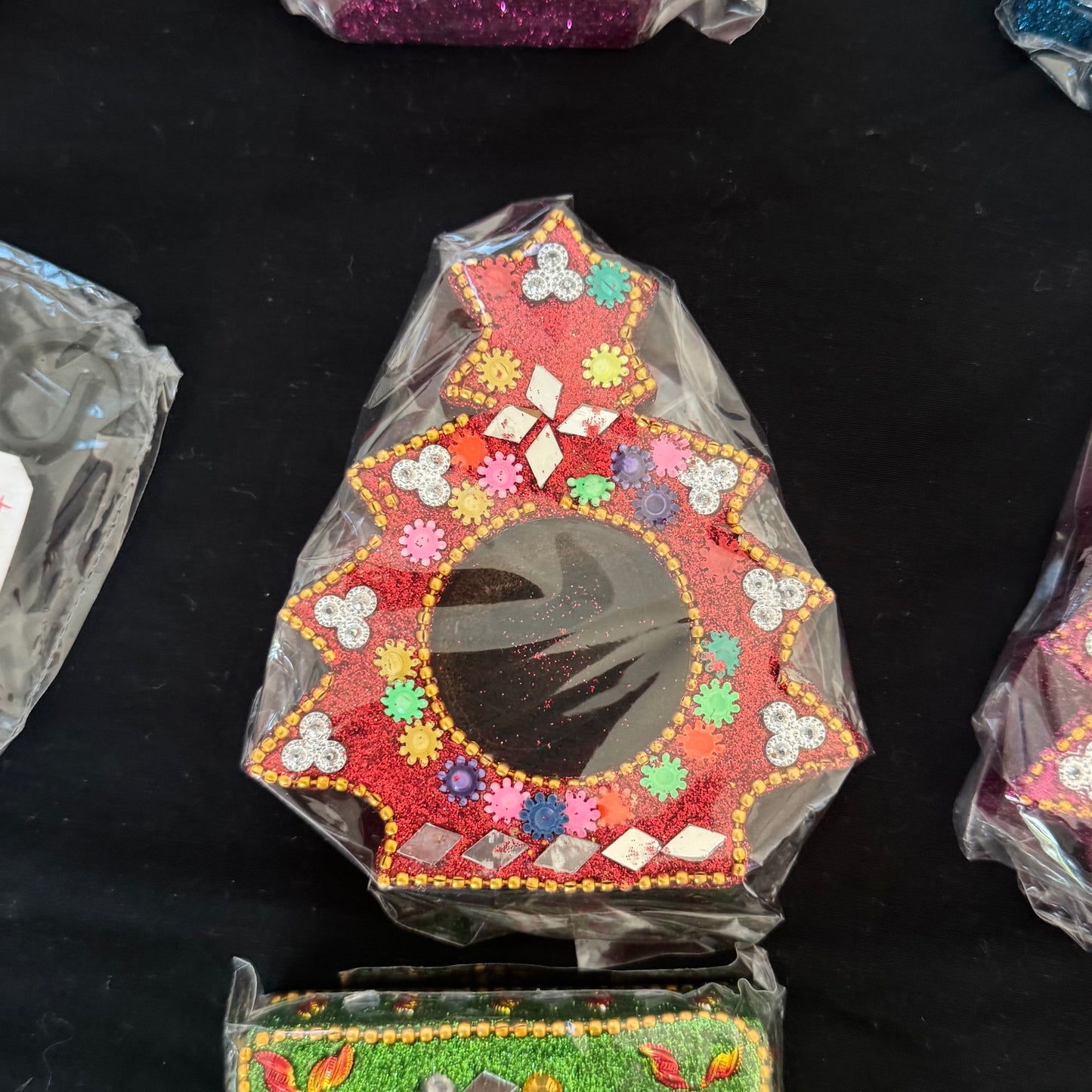 Varandah Tea Light Holder - Christmas Tree Red