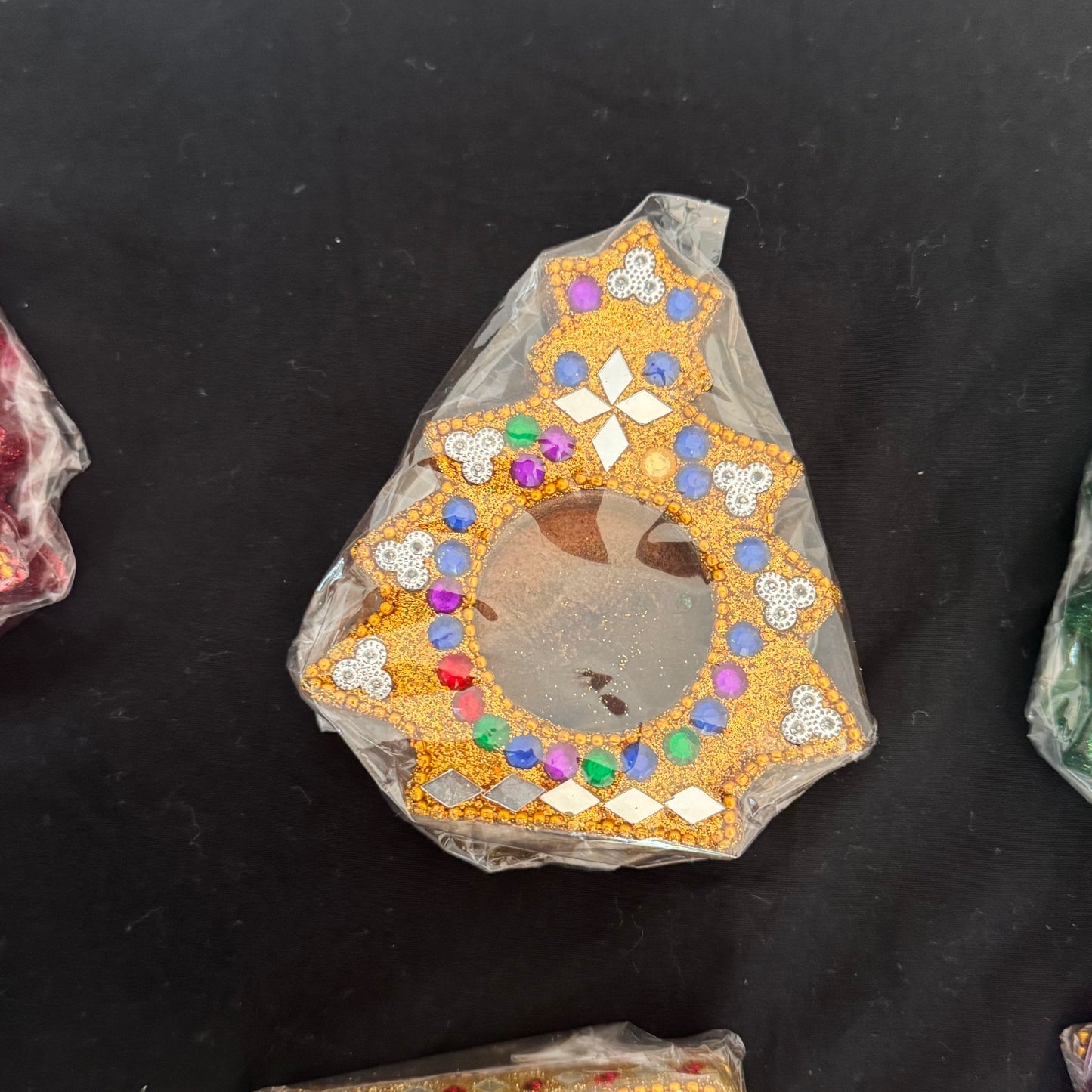 Varandah Tea Light Holder - Christmas Tree Orange