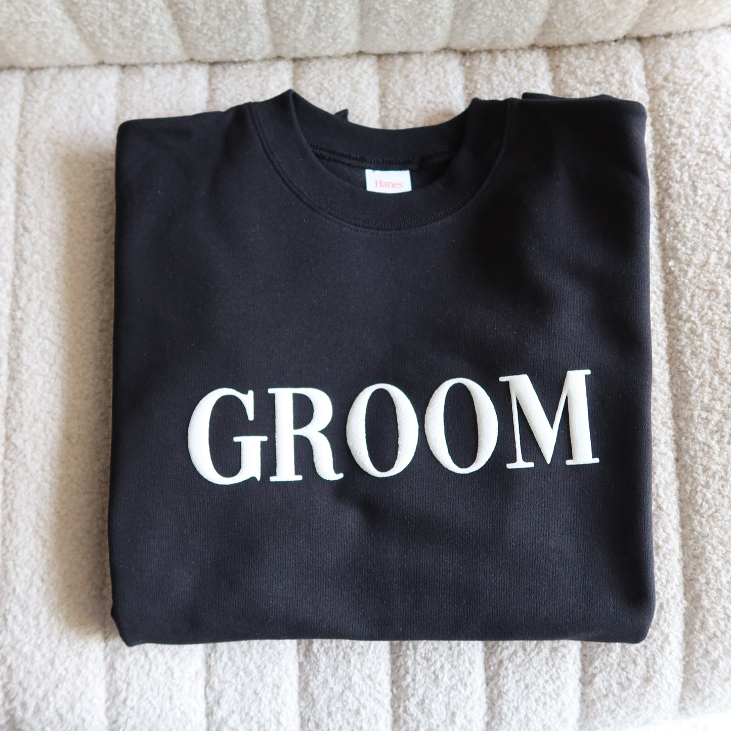 GROOM Puff Print Crewneck