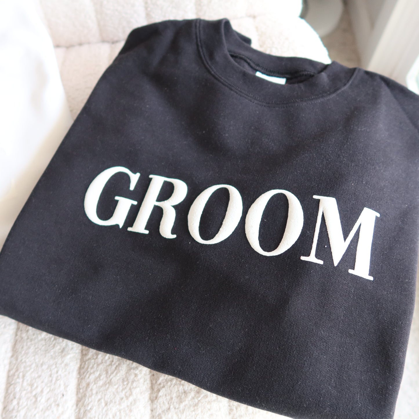 GROOM Puff Print Crewneck
