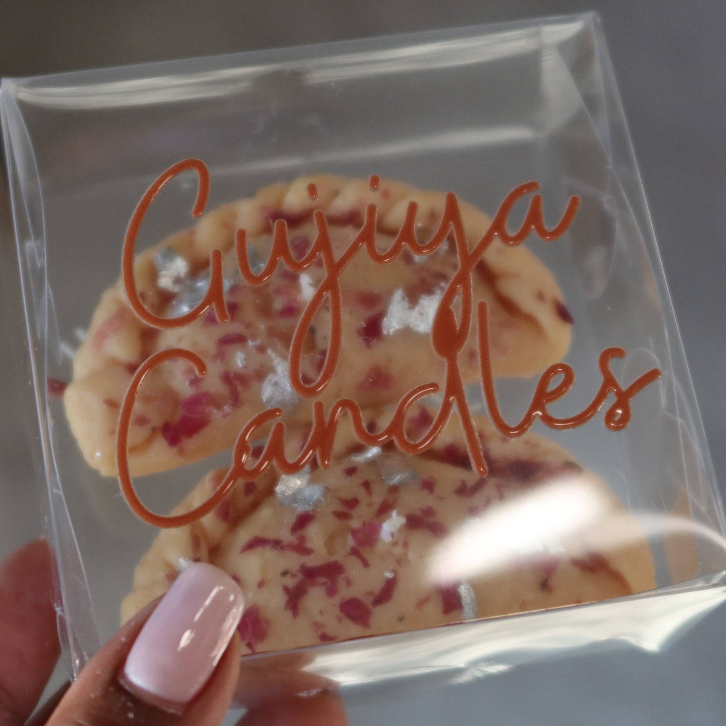 Gujiya Candle – Set of 2 | Handmade Soy Wax | Honeysuckle Jasmine Scent