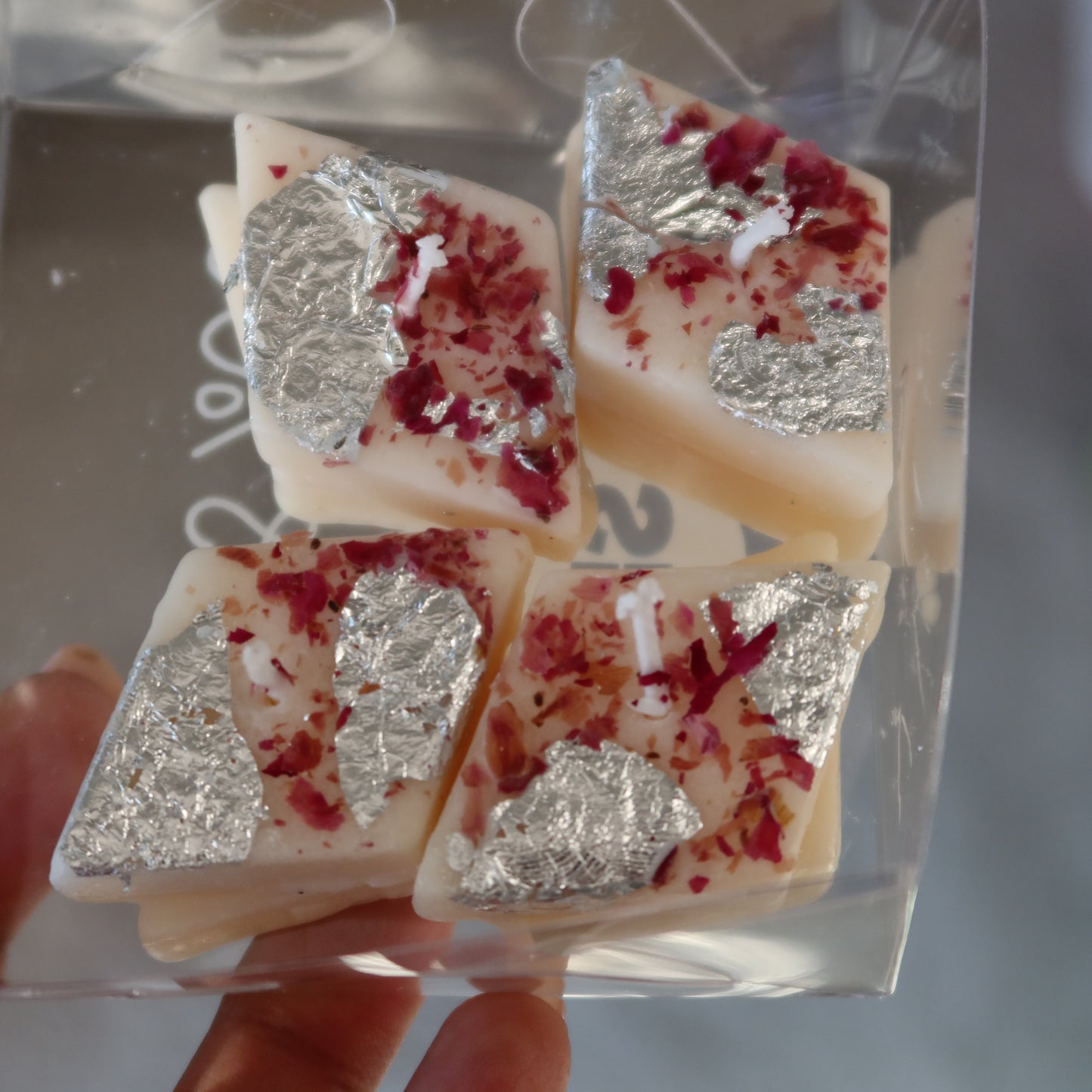 Kaju Katli MINI Candles – Set of 4 | Handmade Soy Wax | Honeysuckle Jasmine Scent