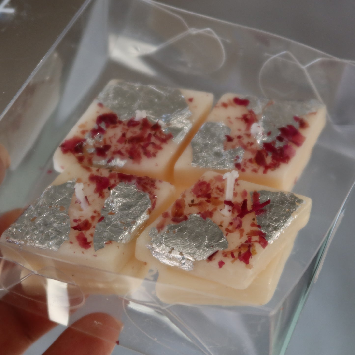 Kaju Katli MINI Candles – Set of 4 | Handmade Soy Wax | Honeysuckle Jasmine Scent