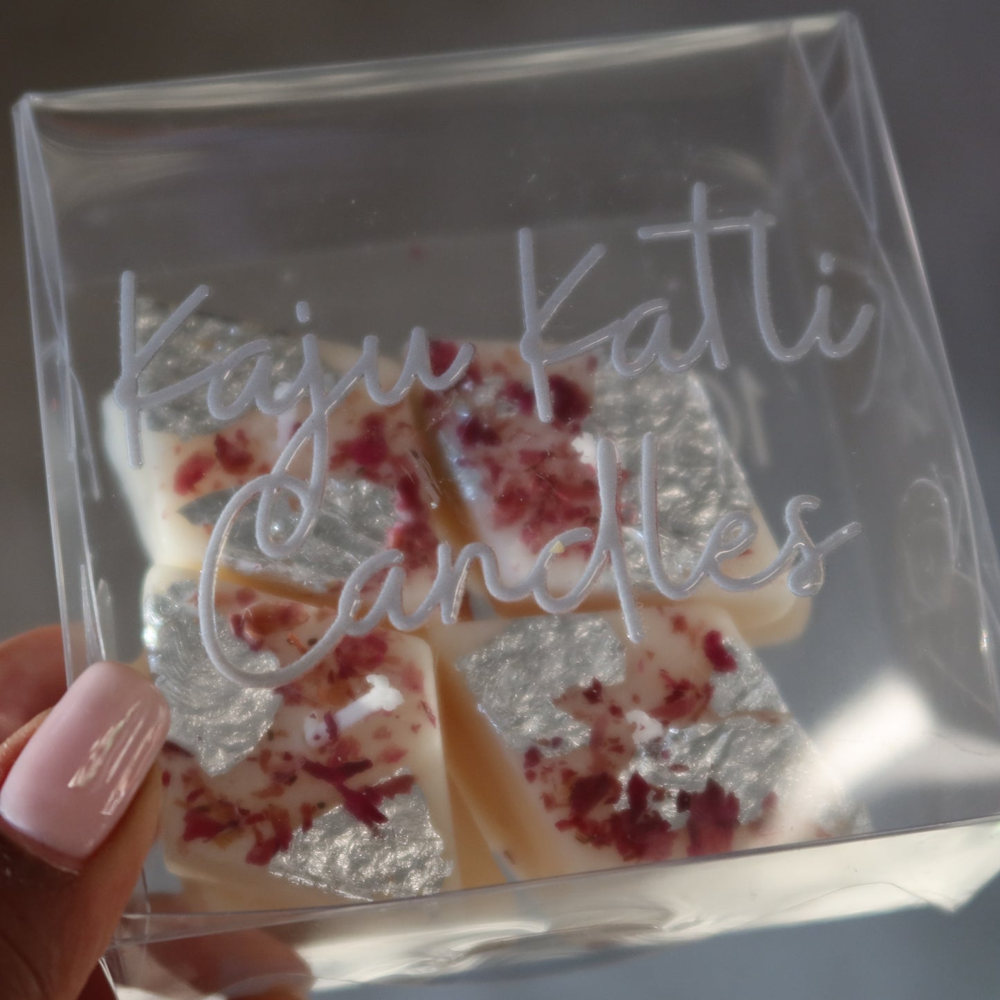 Kaju Katli MINI Candles – Set of 4 | Handmade Soy Wax | Honeysuckle Jasmine Scent