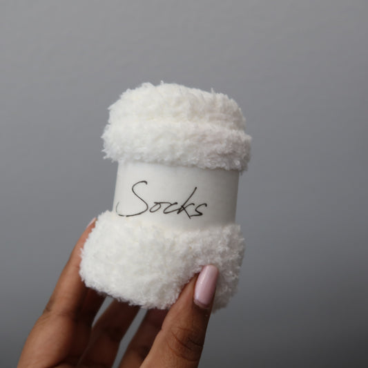Fuzzy Socks - White