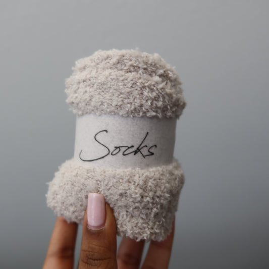 Fuzzy Socks - Beige