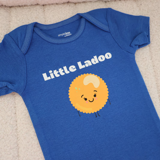 Little Ladoo Short Sleeve Onesie – Blue (6–9M)