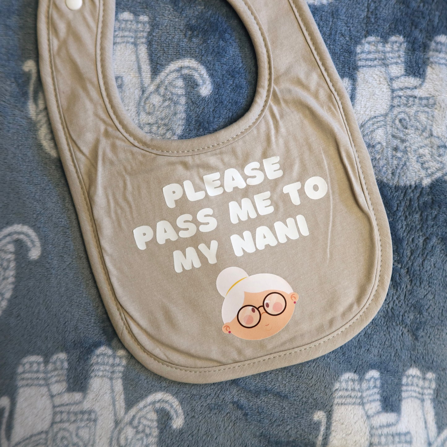 Please Pass Me To My Nani Baby Bib