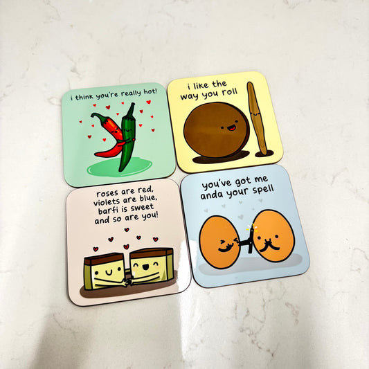 The Playful Indian – Set of 4 Funny Coasters