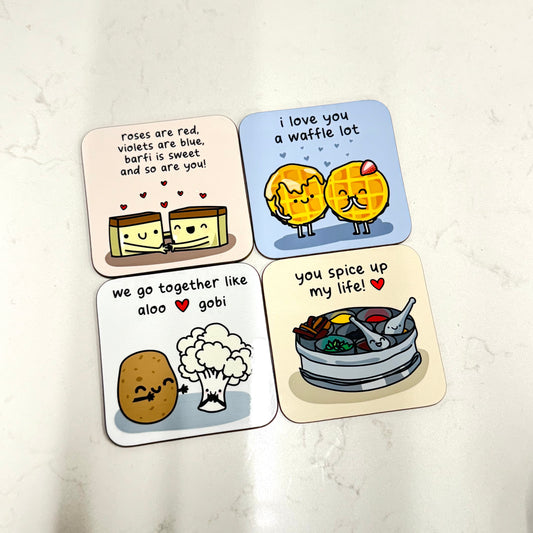 The Playful Indian – Set of 4 Funny Coasters