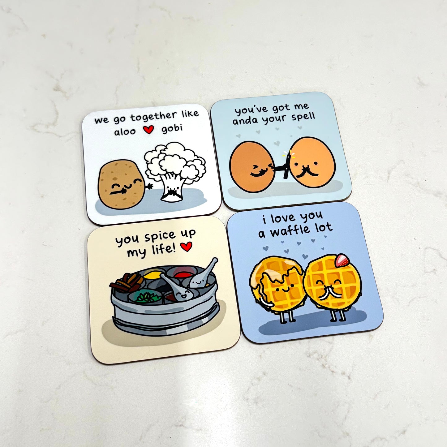 The Playful Indian – Set of 4 Funny Coasters