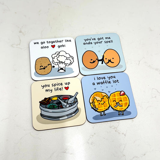 The Playful Indian – Set of 4 Funny Coasters