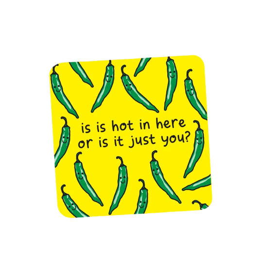 Is Is Hot in Here or Is It Just You Coaster