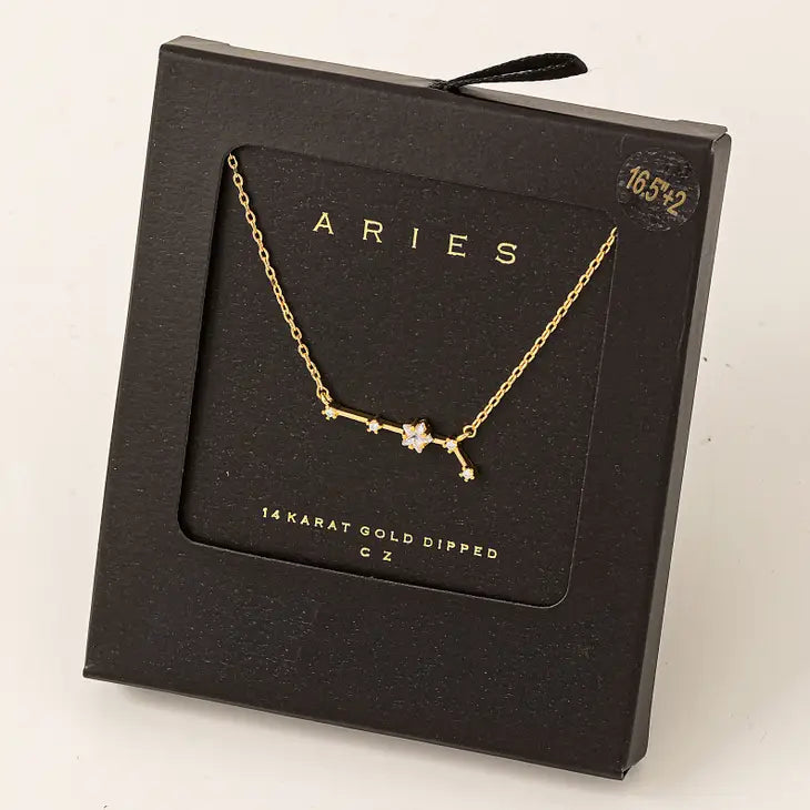 Secret Box Aries Constellation Necklace