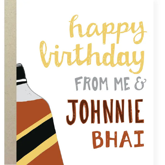 Johnnie Bhai Greeting Card