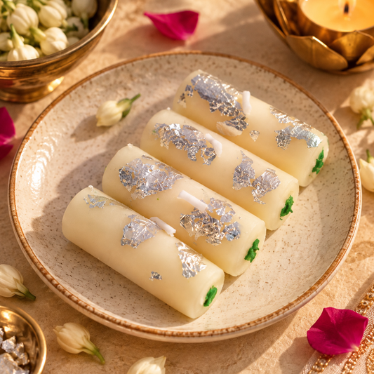Kaju Roll Candle – Set of 4 | Handmade Soy Wax | Made in New York
