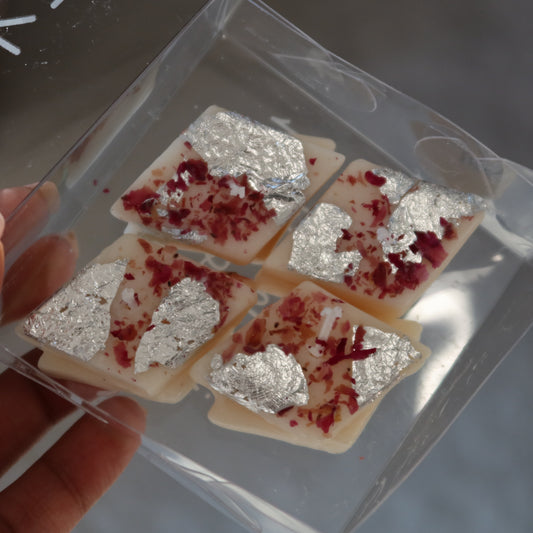 Kaju Katli MINI Candles – Set of 4 | Handmade Soy Wax | Honeysuckle Jasmine Scent