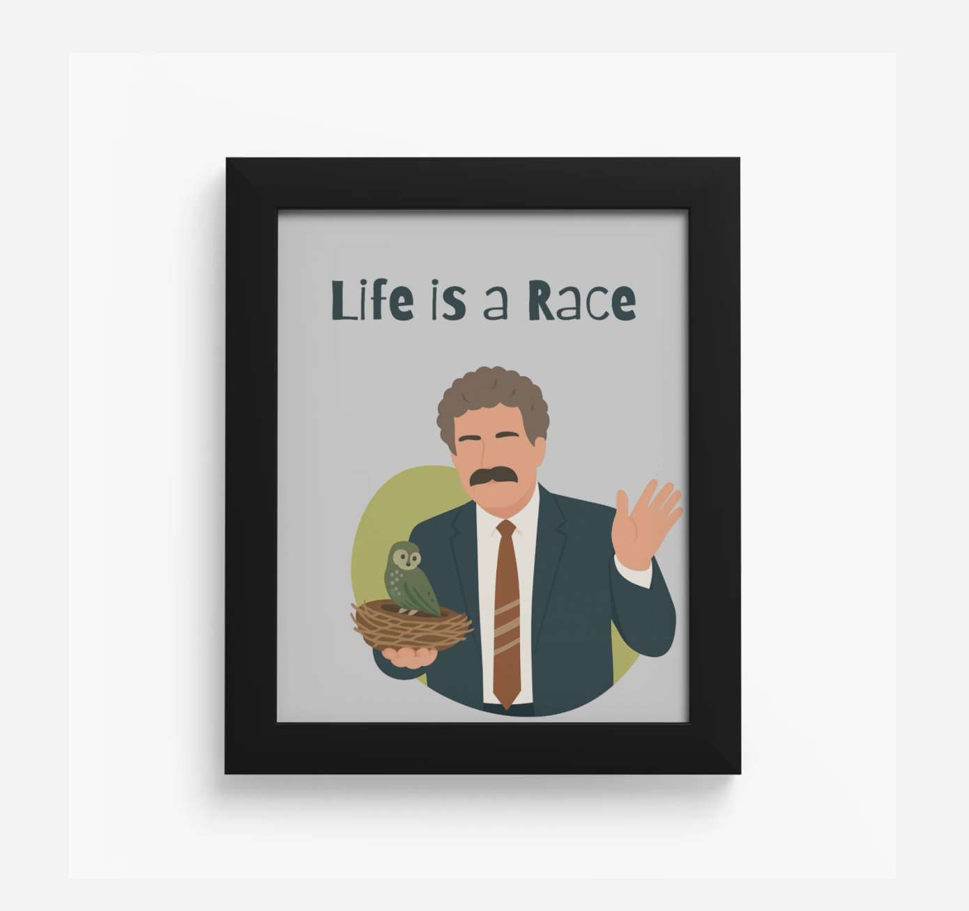 3 Idiots Virus “Life is a Race” 8x10 Framed Print