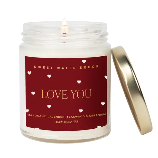 Love You Soy Candle (Gold Foil) - Home Decor & Gifts