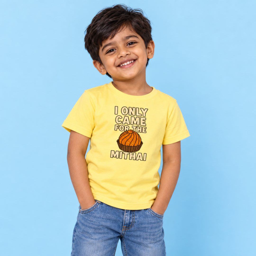 “I Only Came for the Mithai” Toddler Shirt