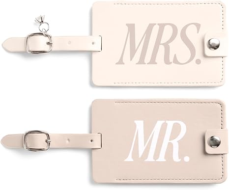 Mr and Mrs Luggage Tags - Set of 2