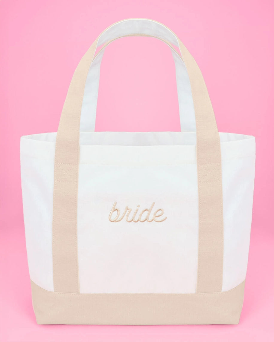 Neutral Bride Boat Tote Bag