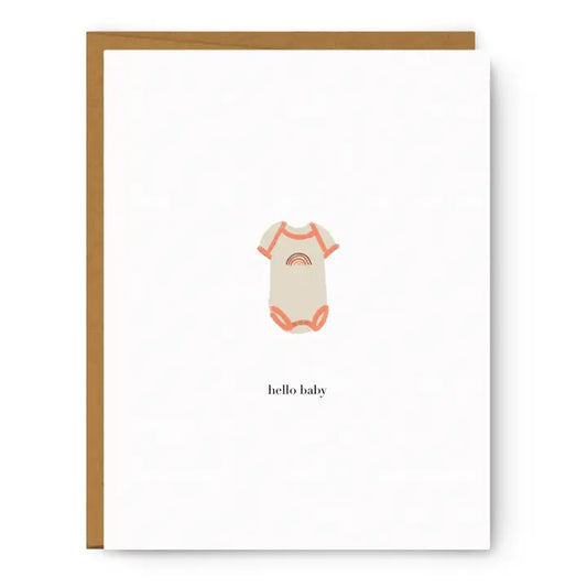 Hello Baby Onesie - Baby Card